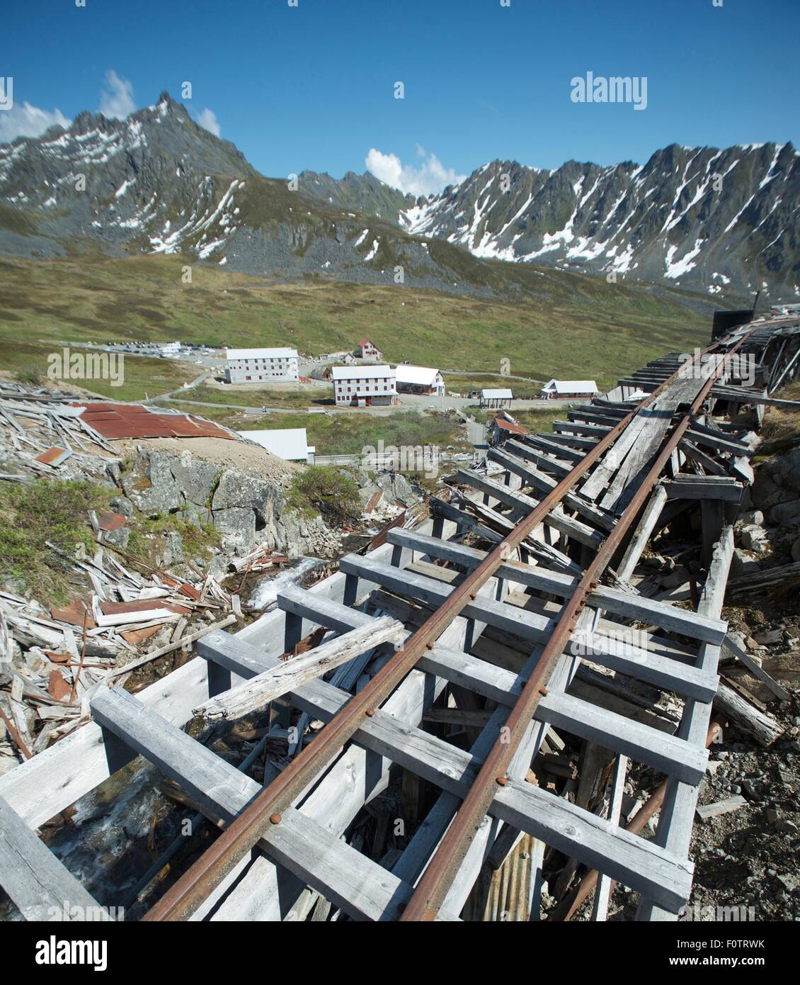 Indipendenza il mio stato storico Park, Hatcher Pass, Matanuska Valley, Palmer, Alaska, STATI UNITI D'AMERICA Foto Stock