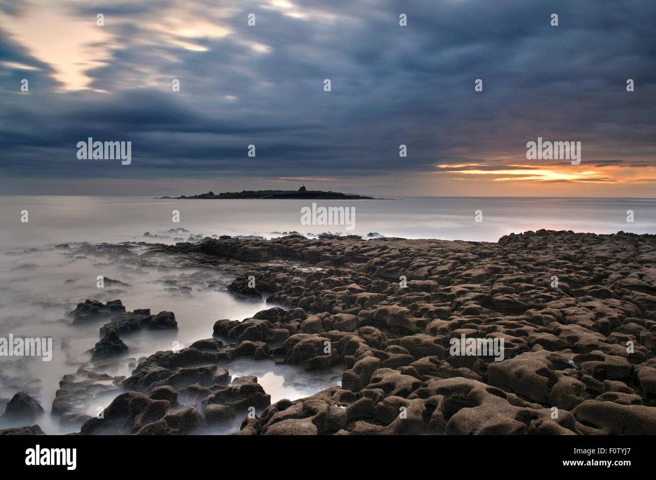 Isola di granchio, Doolin, Irlanda Foto Stock