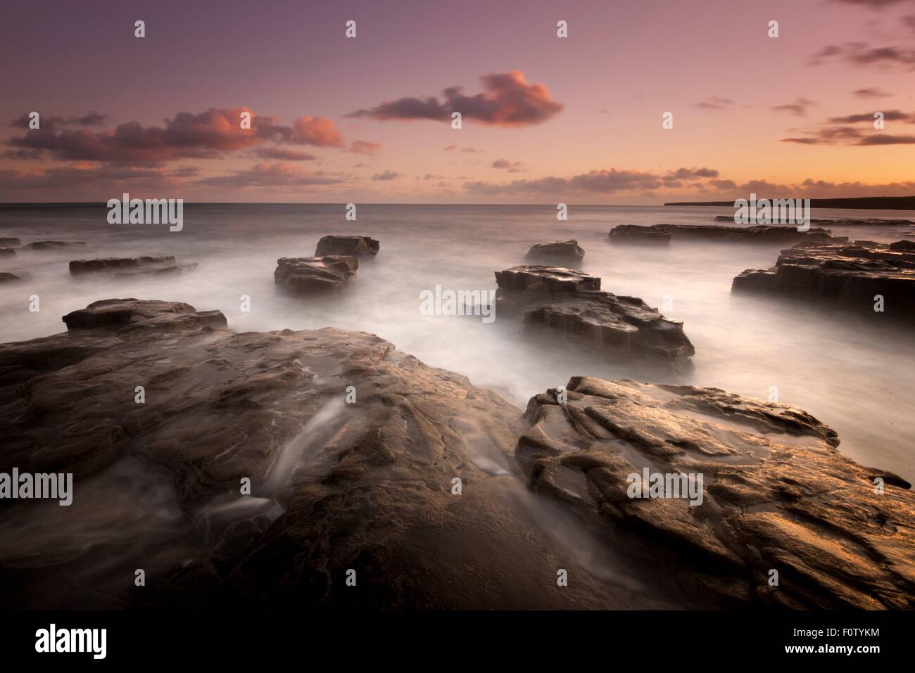 Isola di granchio, Doolin, Irlanda Foto Stock