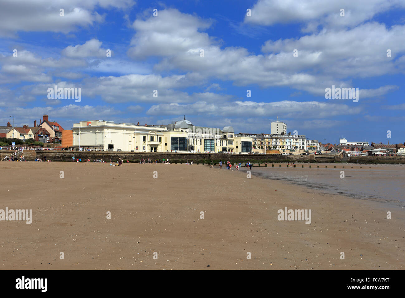 Spa e South Beach, Bridlington, East Yorkshire, Inghilterra, Regno Unito. Foto Stock