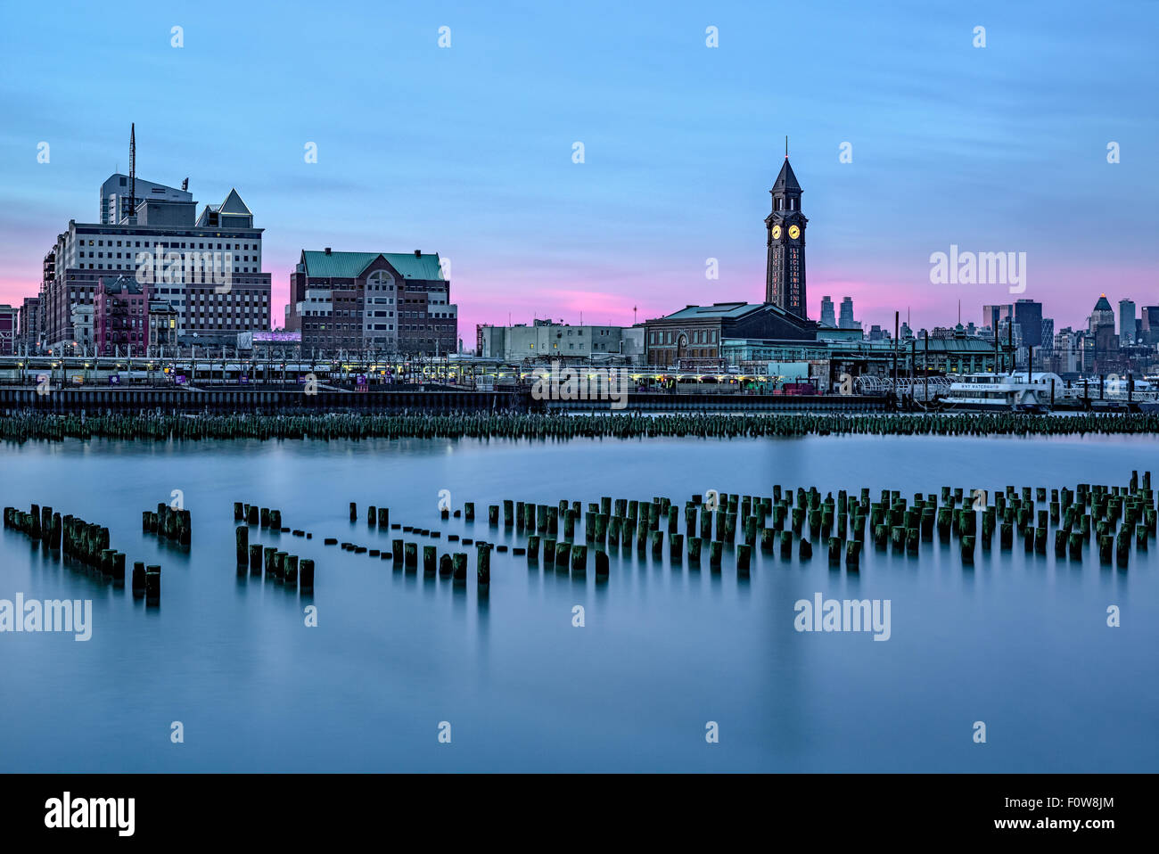 Erie Lackawanna terminale in Hoboken, New Jersey . Foto Stock