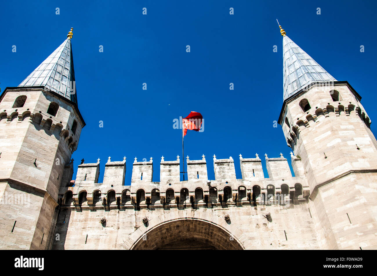 L'ingresso al Palazzo Topkapi ad Istanbul in Turchia Foto Stock