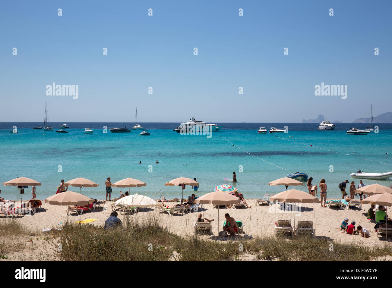 Isola di Formentera del cappotto di Ibiza, Spagna Foto Stock