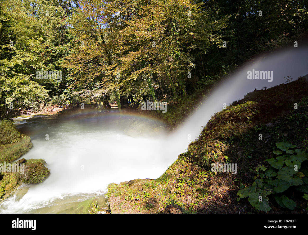 Cascatta Delle Marmore, Terni, Italia Foto Stock