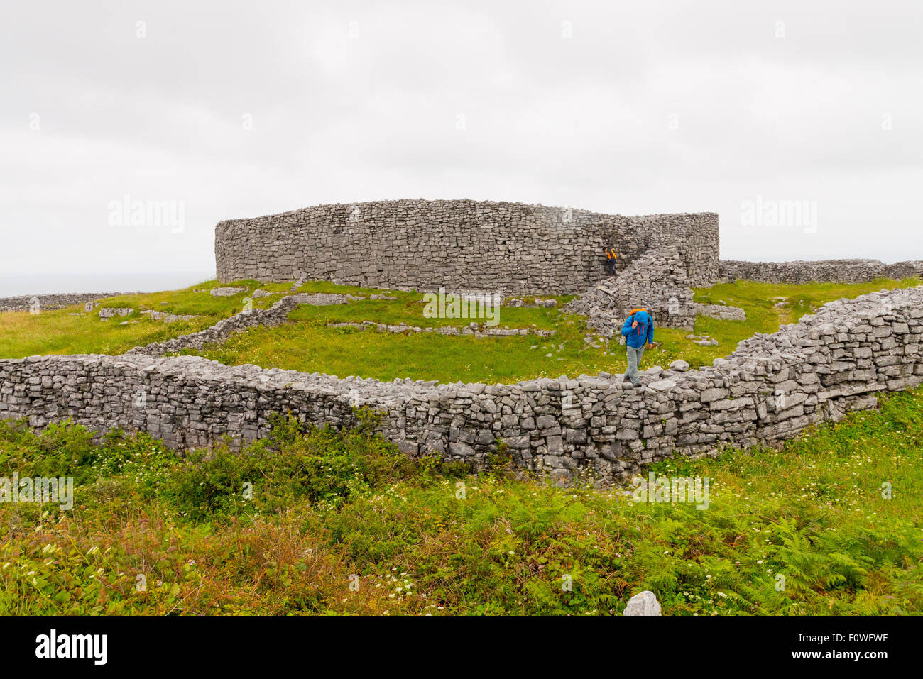 Le Isole Aran nella Baia di Galway Foto Stock