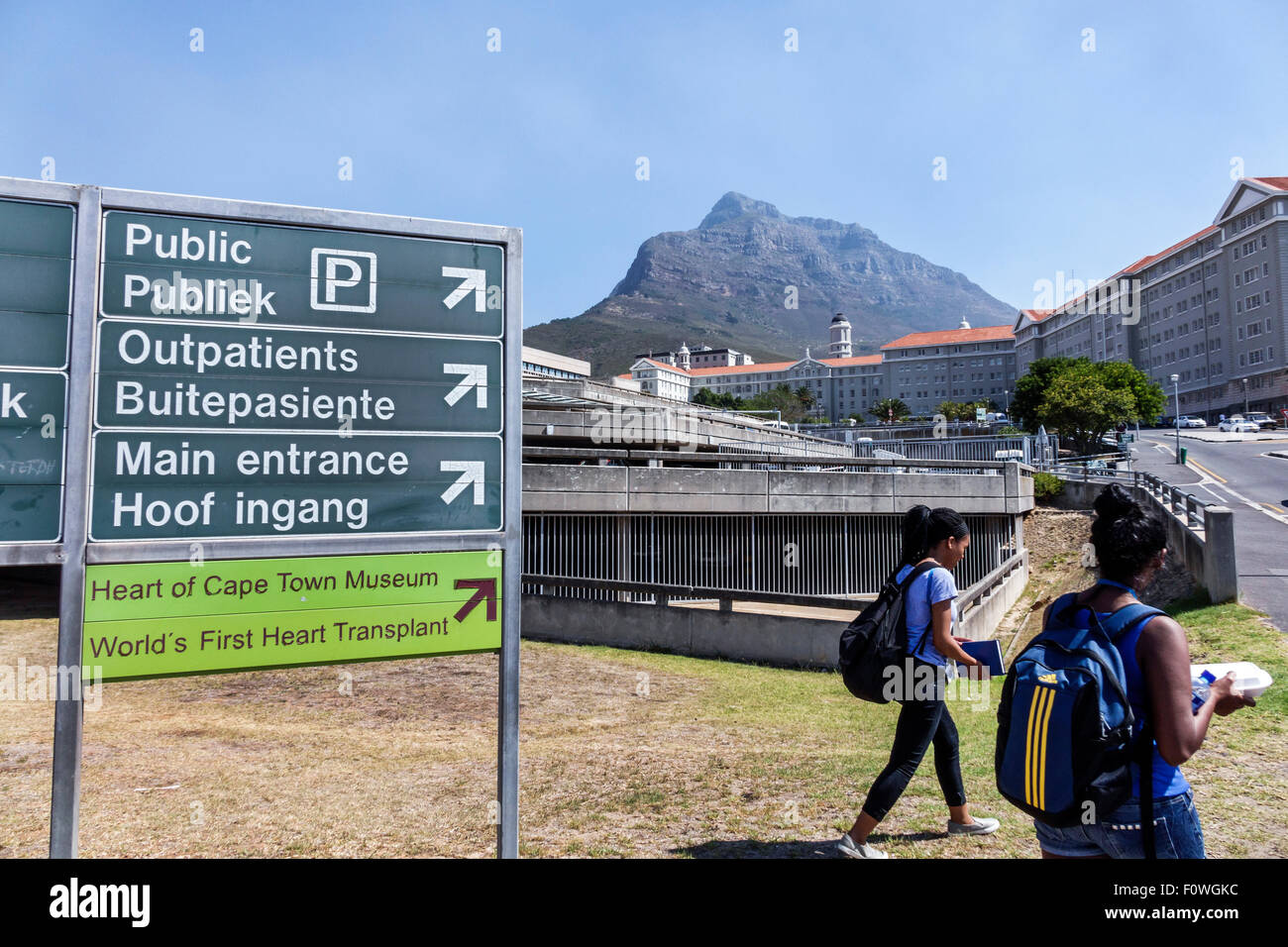 Città del Capo Sud Africa, Salt River, Groote Schuur Hospital, Heart of Cape Town Museum, Table Mountain National Park, SAfri150311023 Foto Stock