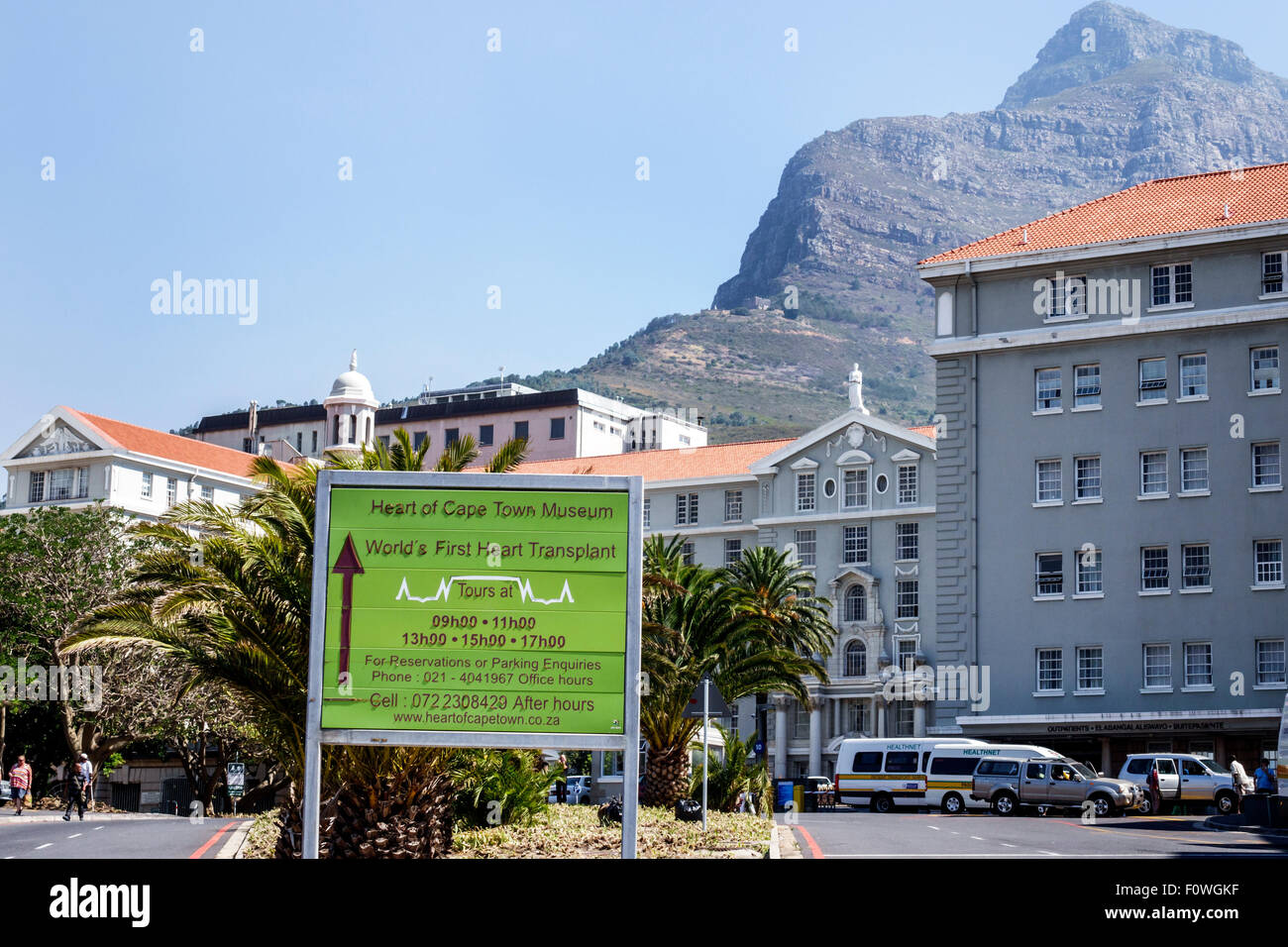 Città del Capo Sud Africa, Salt River, Groote Schuur Hospital, Heart of Cape Town Museum, Table Mountain National Park, SAfri150311025 Foto Stock