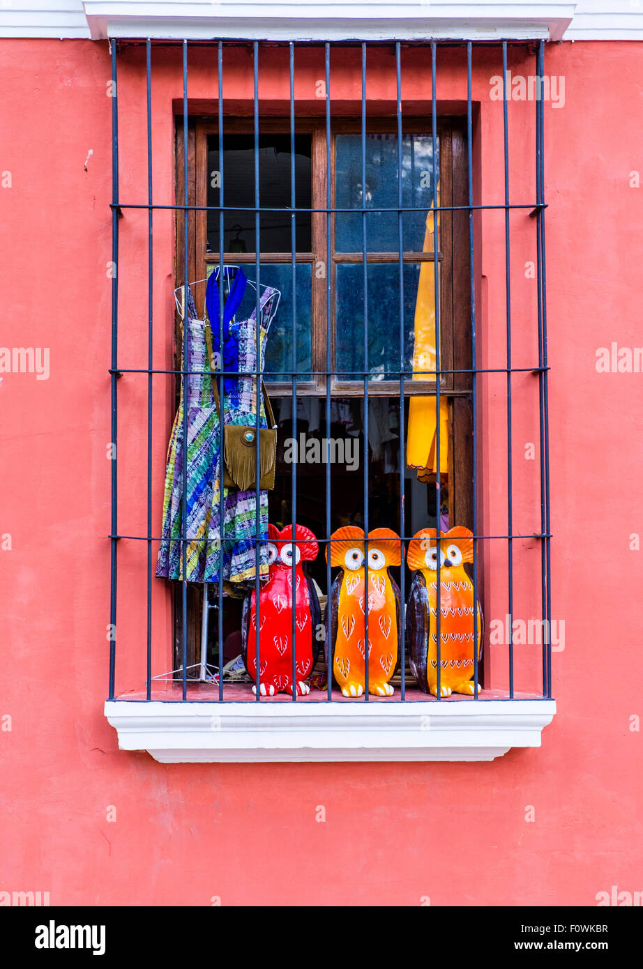 Dettagli architettonici in Antigua, Guatemala Foto Stock
