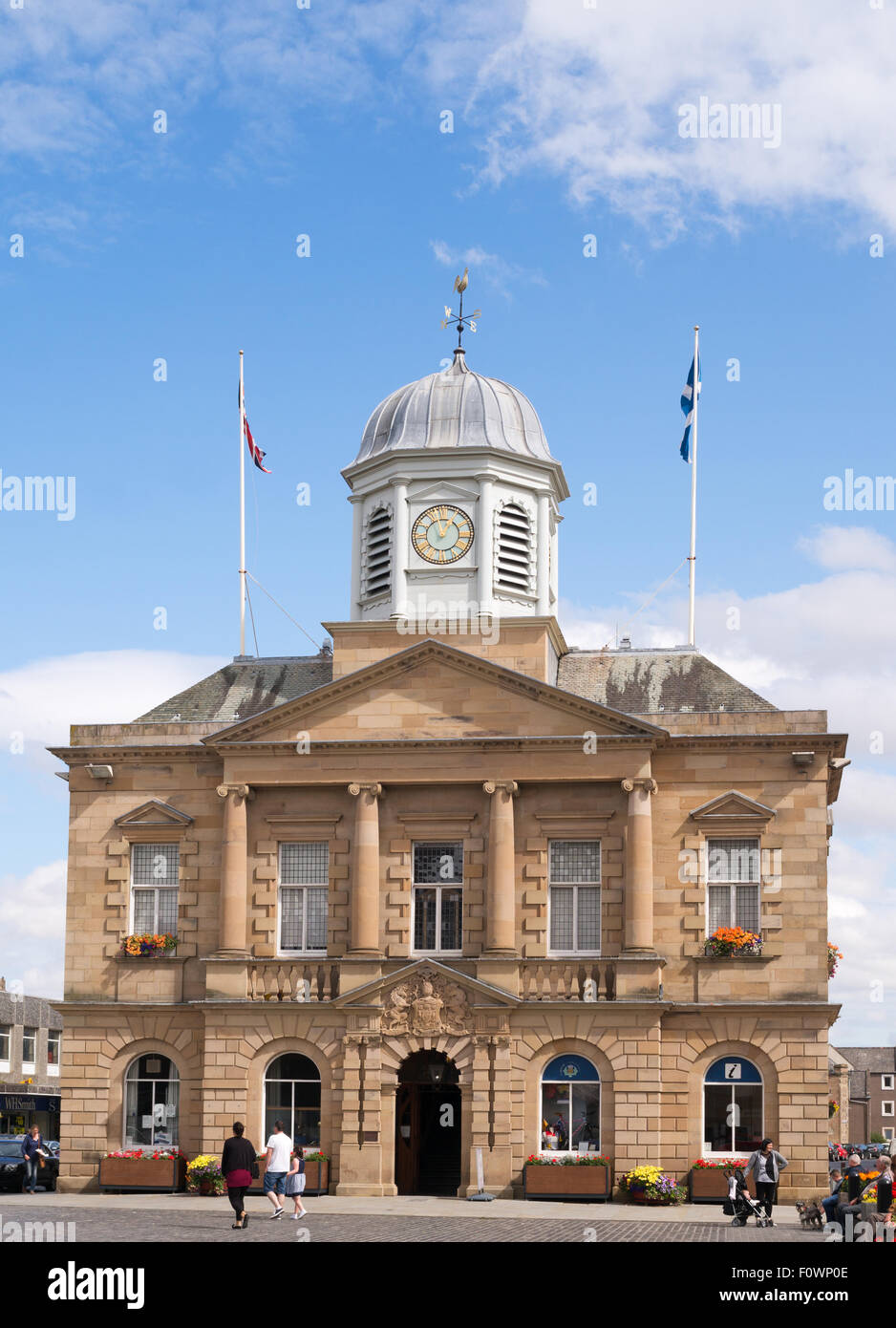 Kelso Town Hall, Scottish Borders, Scotland, Regno Unito Foto Stock