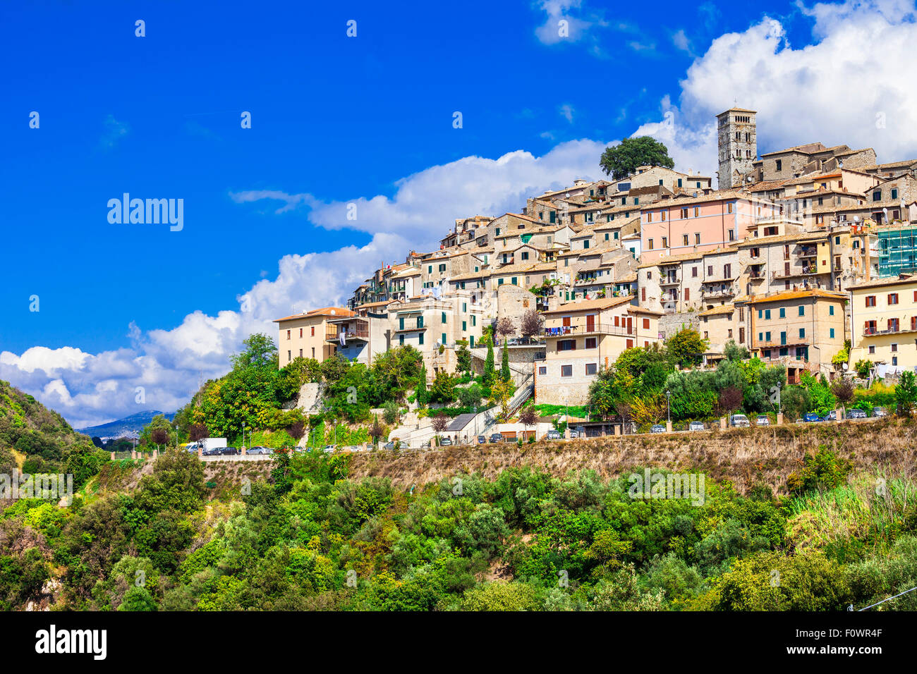 I borghi medievali di Italia -Casperia, provincia di Rieti Foto Stock