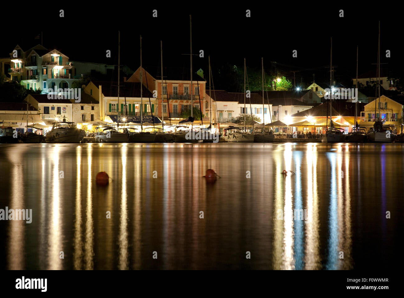 Il porto di Fiscardo sull'isola greca di Cefalonia, casa di ilm, 'Captain Corelli mandolino dell' Foto Stock