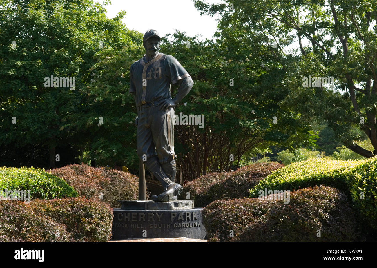 Mighty Casey statua Cherry Park Rock Hill SC USA Foto Stock