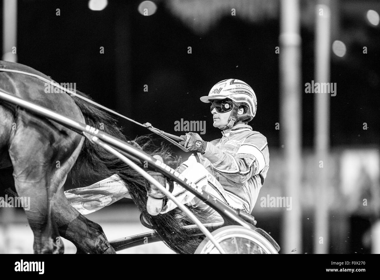 Cablaggio race driver Erik Adielsson Foto Stock