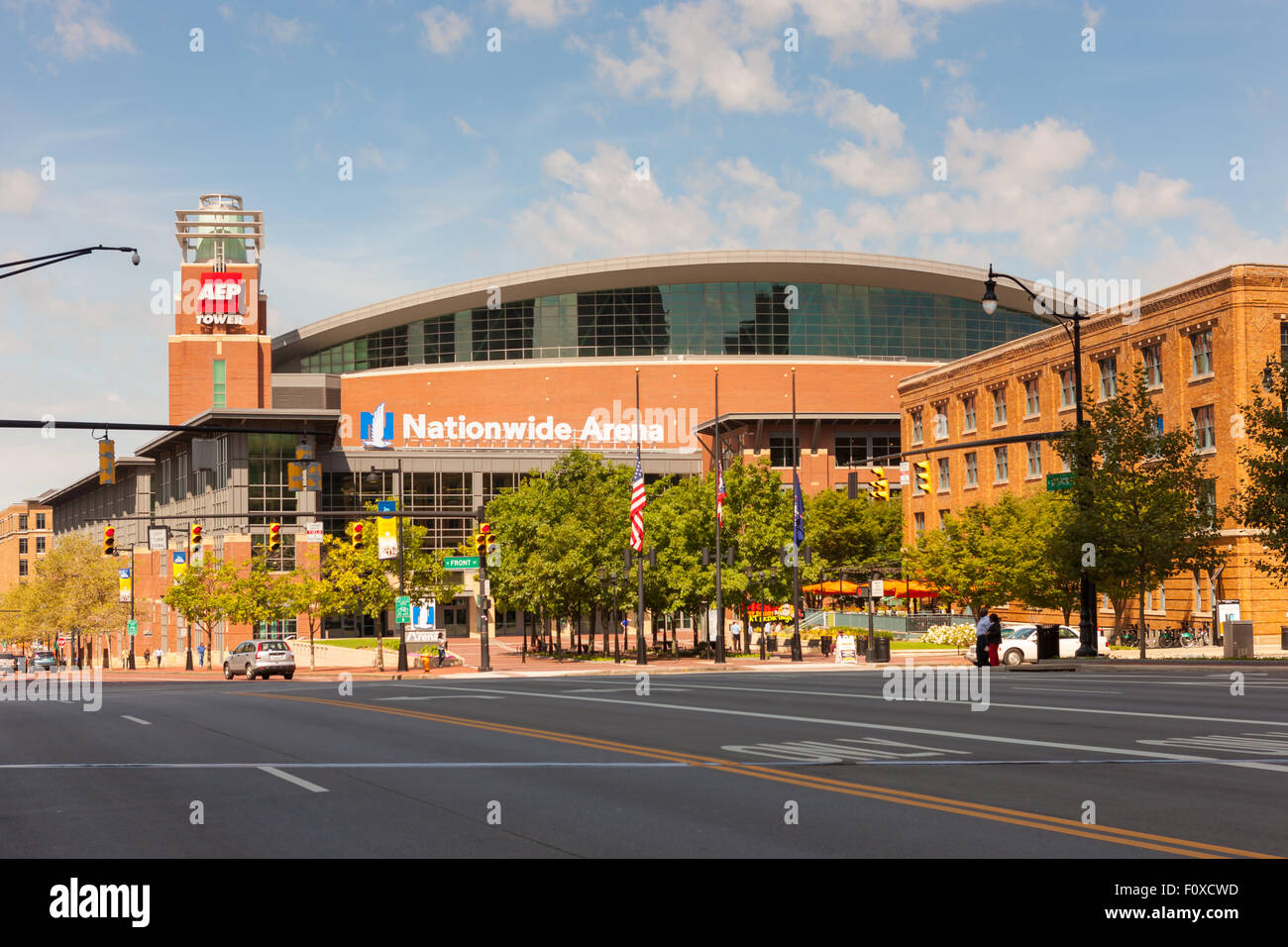 Nationwide Arena in Columbus, Ohio. Foto Stock