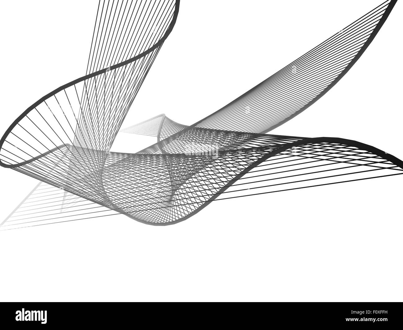 Dinamico e brillante spirale lineare con pendenza colorati Foto Stock