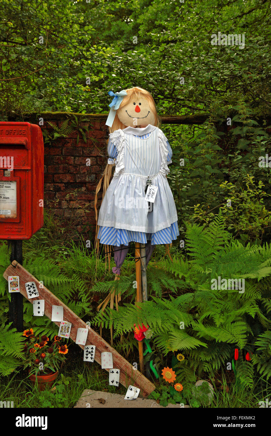 Uno spauracchio di Alice da Alice nel Paese delle Meraviglie Foto Stock