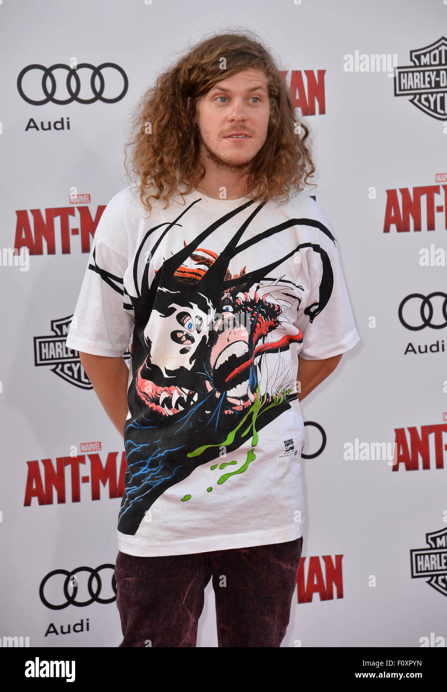 LOS ANGELES, CA - Giugno 29, 2015: Blake Anderson alla prima mondiale di "Ant-Man" presso il Teatro di Dolby, Hollywood. Foto Stock