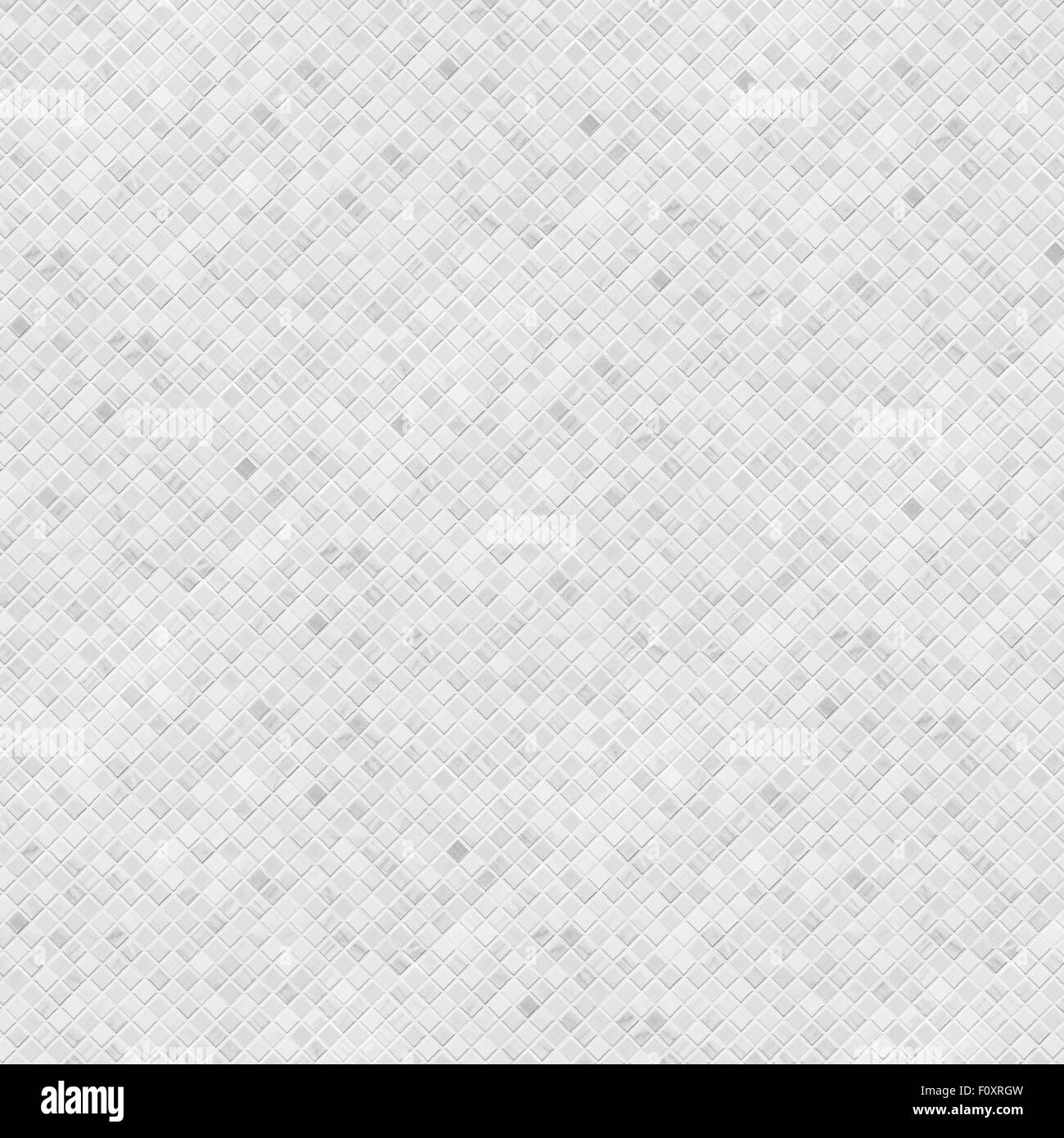 Bianco di ceramica bagno muro diagonale tile pattern Foto Stock