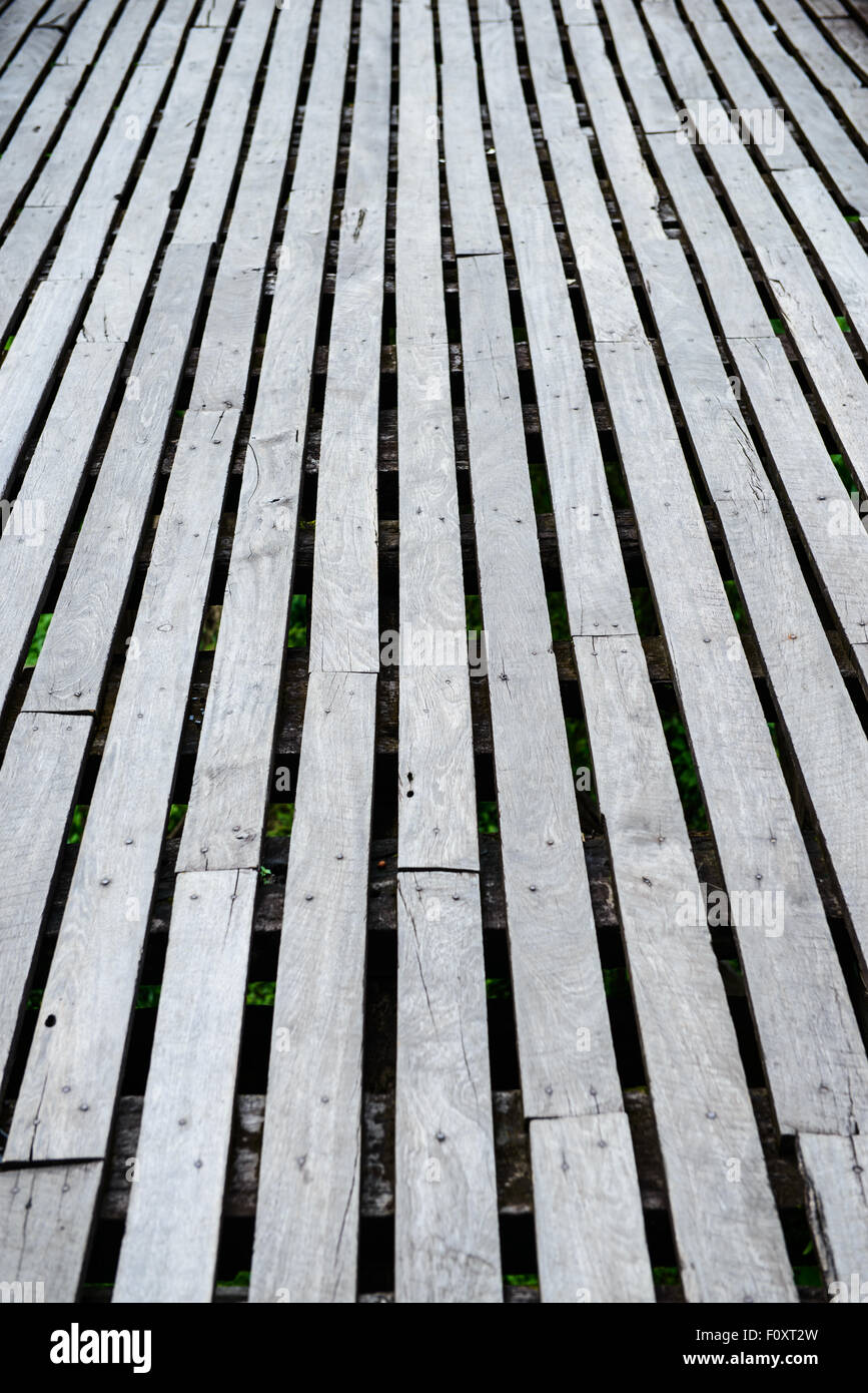 pavimento in legno Foto Stock