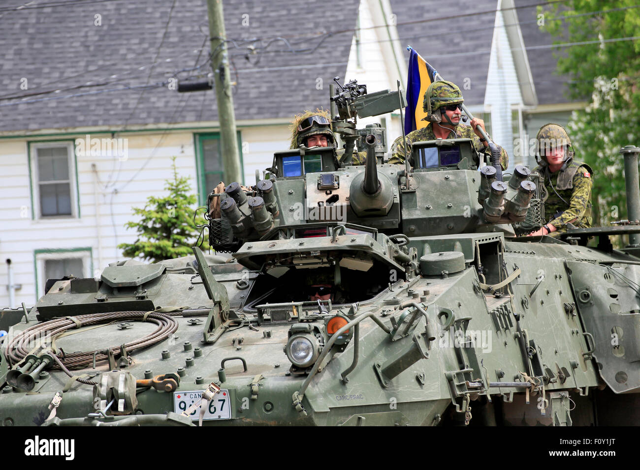 Il LAV III veicolo blindato (AV) è la più recente generazione III veicolo leggero blindato (LAV) serie di vetture blindate Foto Stock