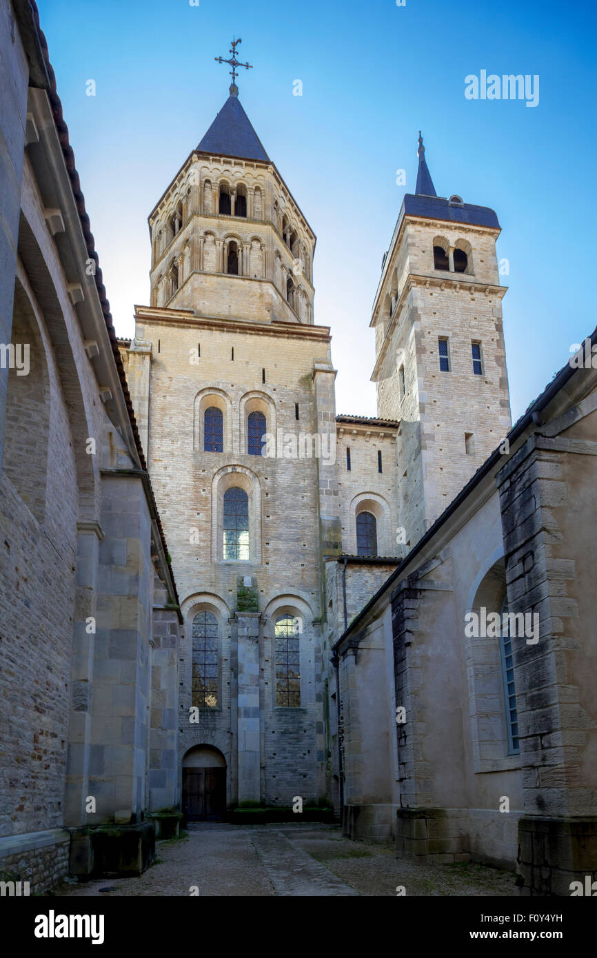 Abbazia di Cluny in Borgogna, Francia. Foto Stock