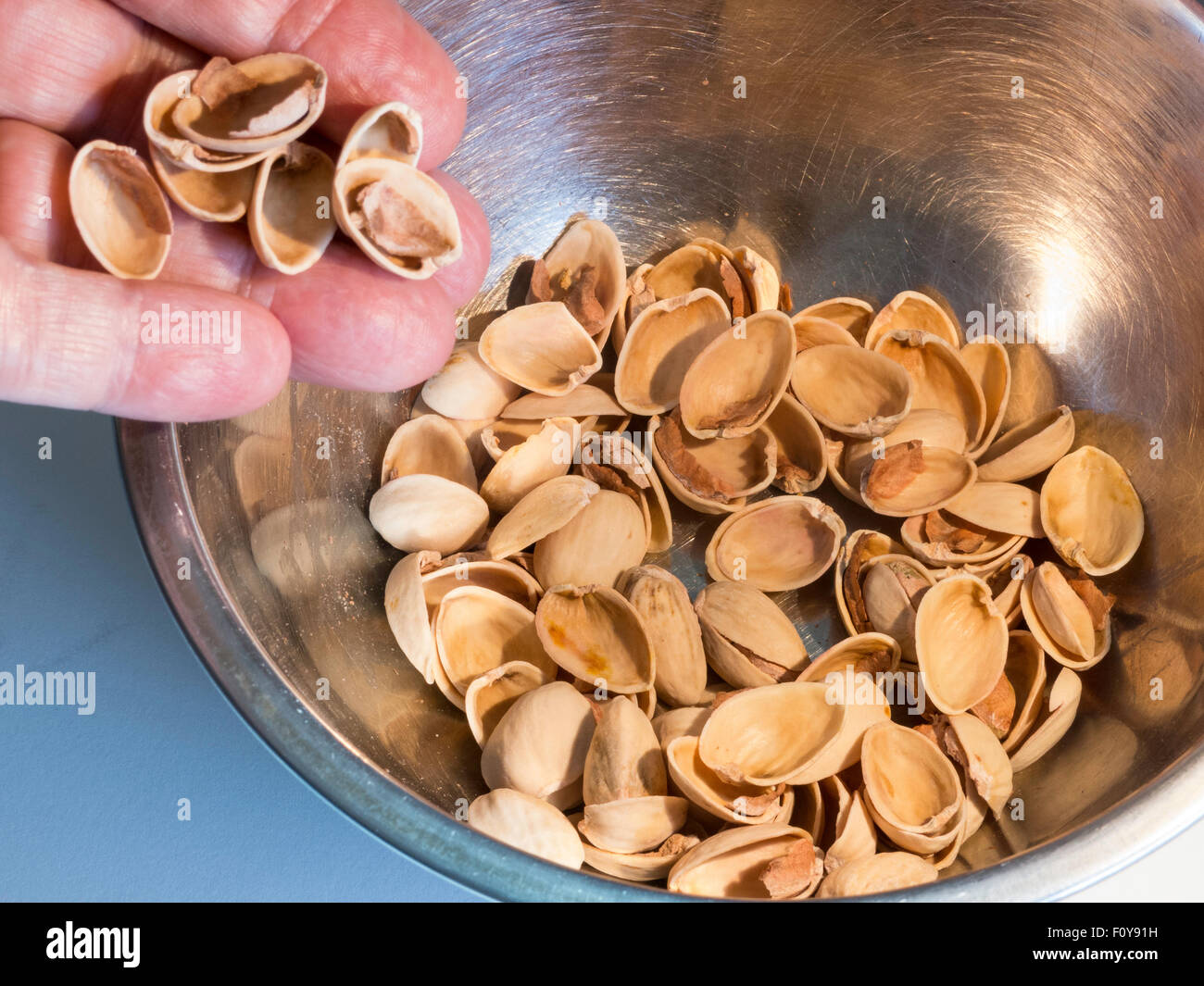 Pistacchio gusci Foto Stock