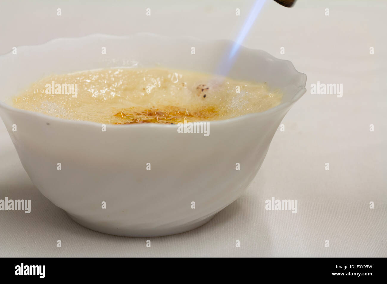 Arroz con leche (riso con latte) è un Asturias tipico dessert. Foto Stock