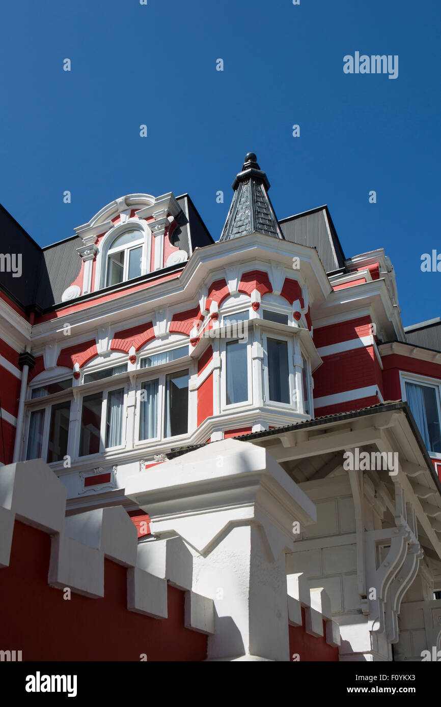 Palacio Astoreco hotel e ristorante, Cerro Alegre, Valparaiso, Cile Foto Stock