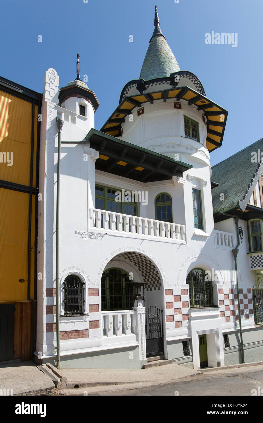 Civico Museo di belle arti, Palacio Baburizza, Valparaiso, Cile Foto Stock