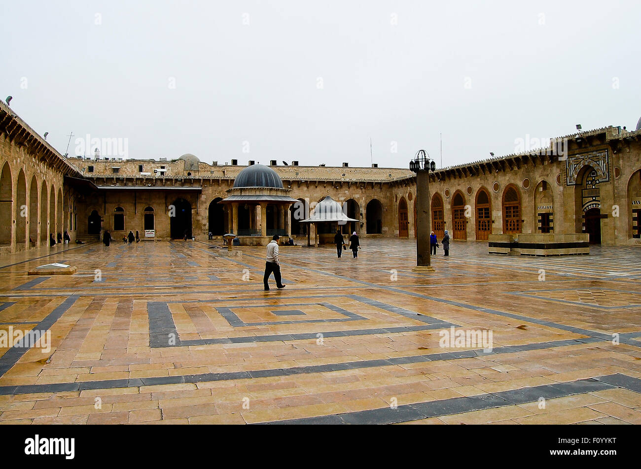 La grande moschea di Aleppo - Siria Foto Stock