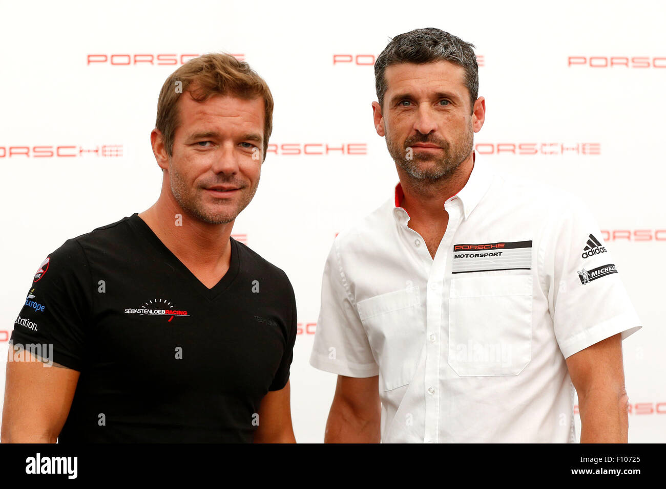 Motorsports: Porsche Mobil 1 Supercup Spa 2015, Sebastien Loeb (F), Patrick Dempsey (USA) Foto Stock