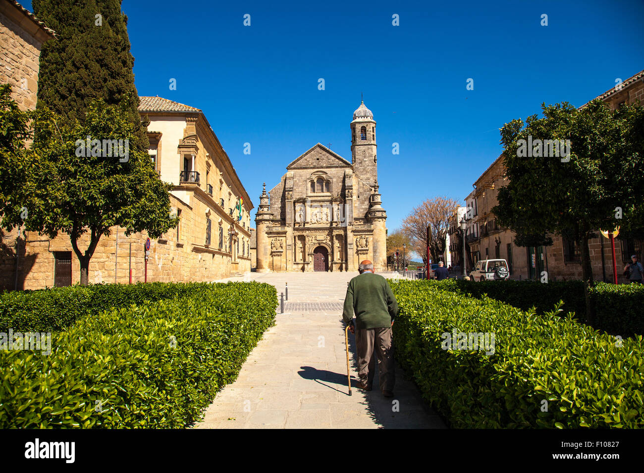La sacra cappella di El Salvador (Capilla del Salvador) in Ubeda, provincia di Jaén, Andalusia, Spagna Foto Stock