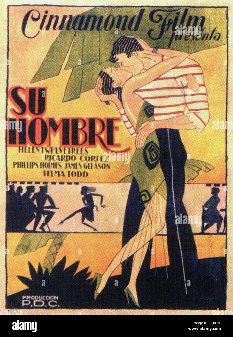 Il suo uomo (1930) - spagnola poster del filmato Foto Stock