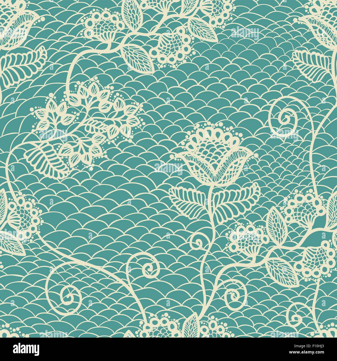 Seamless pattern in pizzo Illustrazione Vettoriale