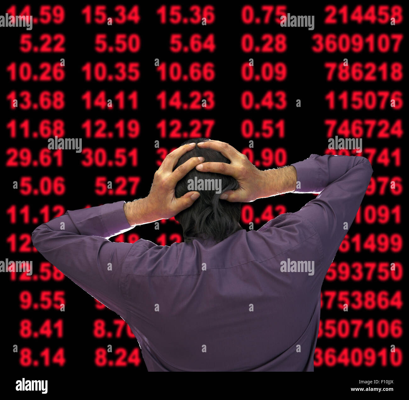 Stock Market Crash. Foto Stock