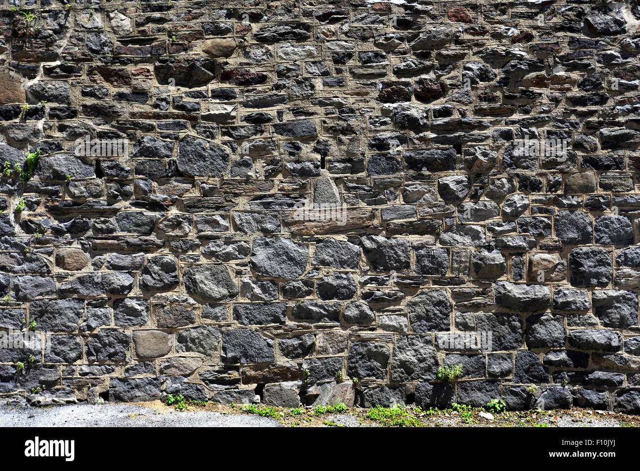 Muro di pietra Yonkers New York Foto Stock