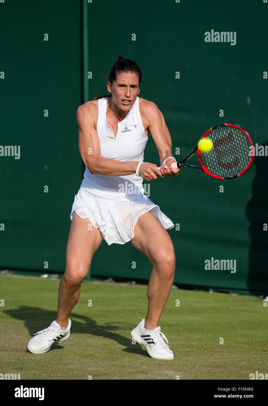 Andrea Petkovic (GER),campionati di Wimbledon 2015, Londra, Inghilterra. Foto Stock