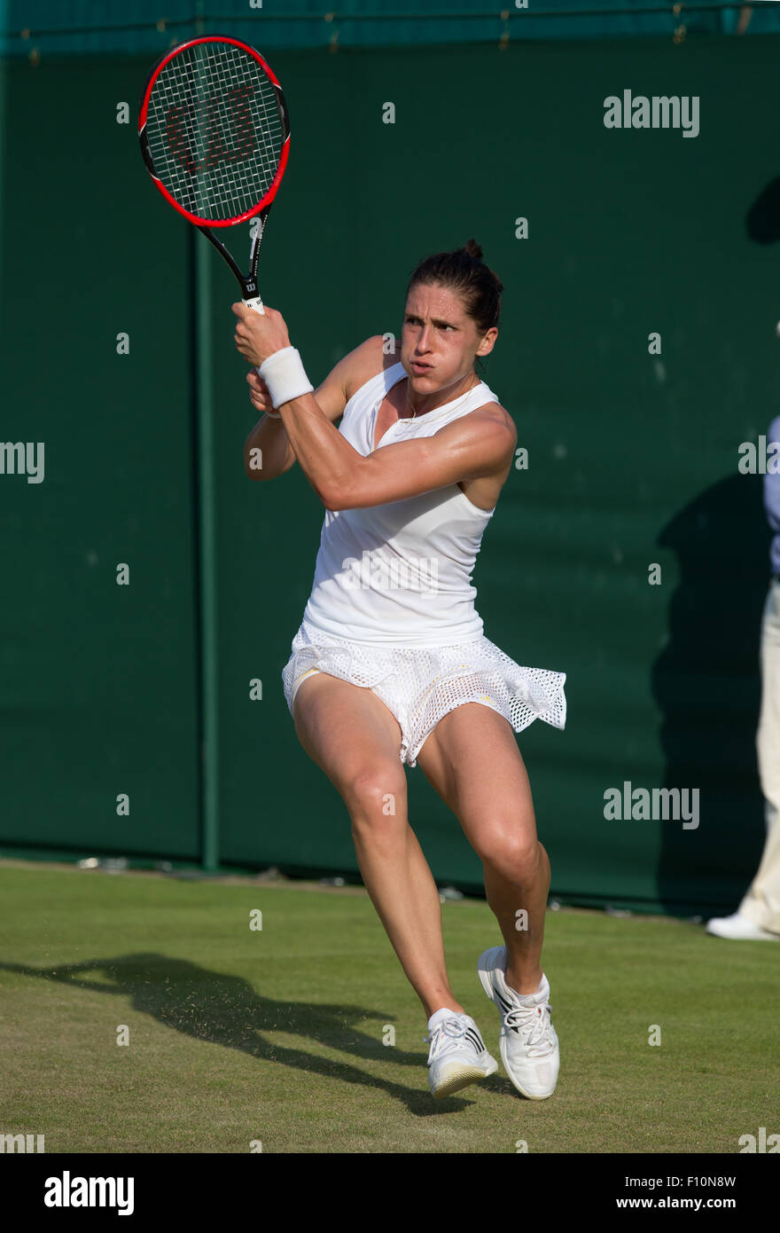 Andrea Petkovic (GER),campionati di Wimbledon 2015, Londra, Inghilterra. Foto Stock