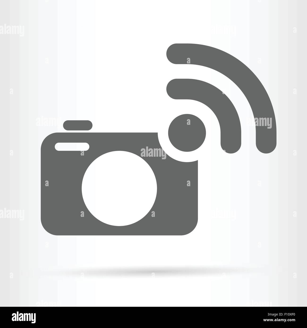 Telecamera wireless icona simbolo illustrazione vettoriale Illustrazione Vettoriale