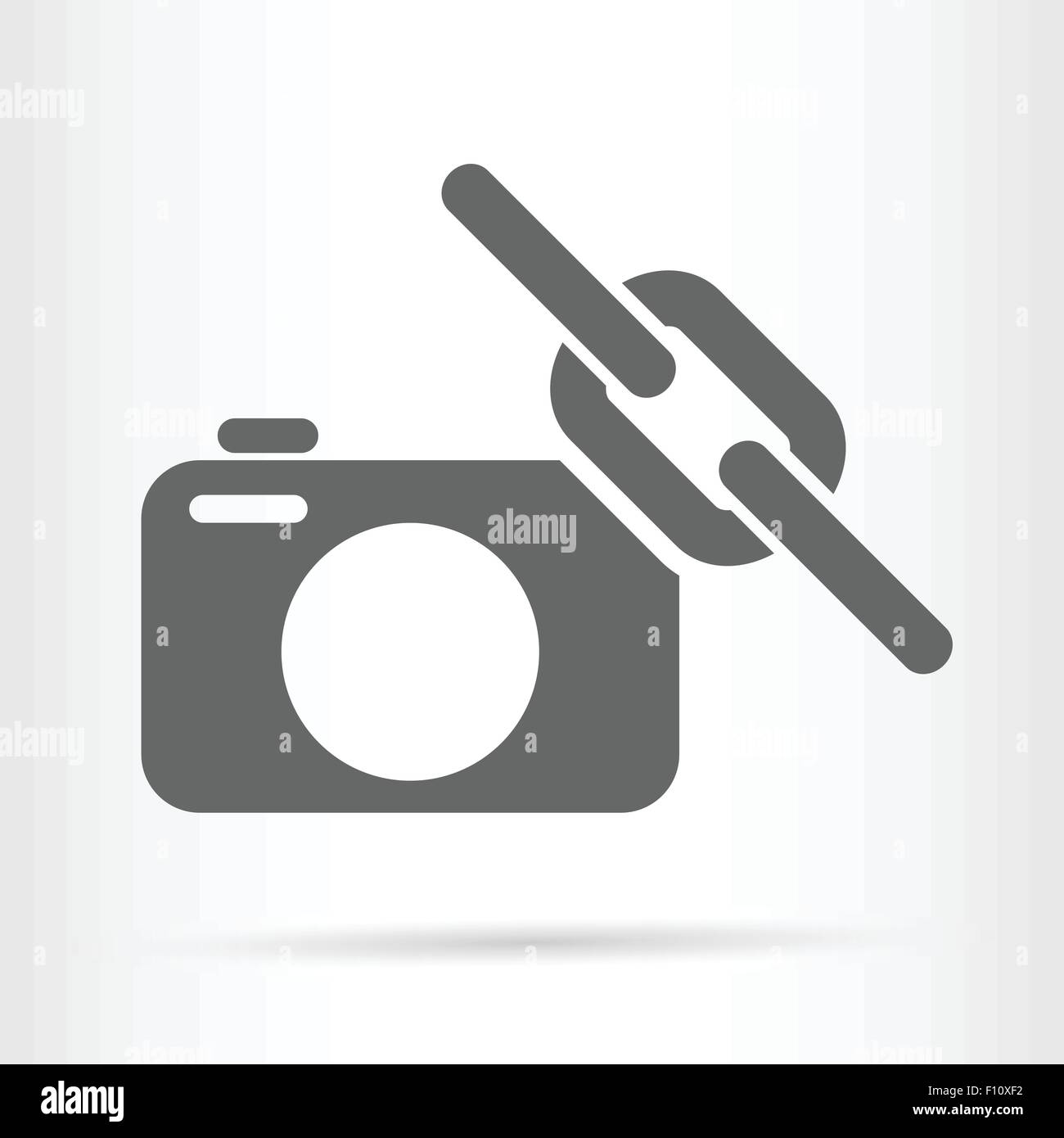 Collegamento della telecamera web icona simbolo illustrazione vettoriale Illustrazione Vettoriale