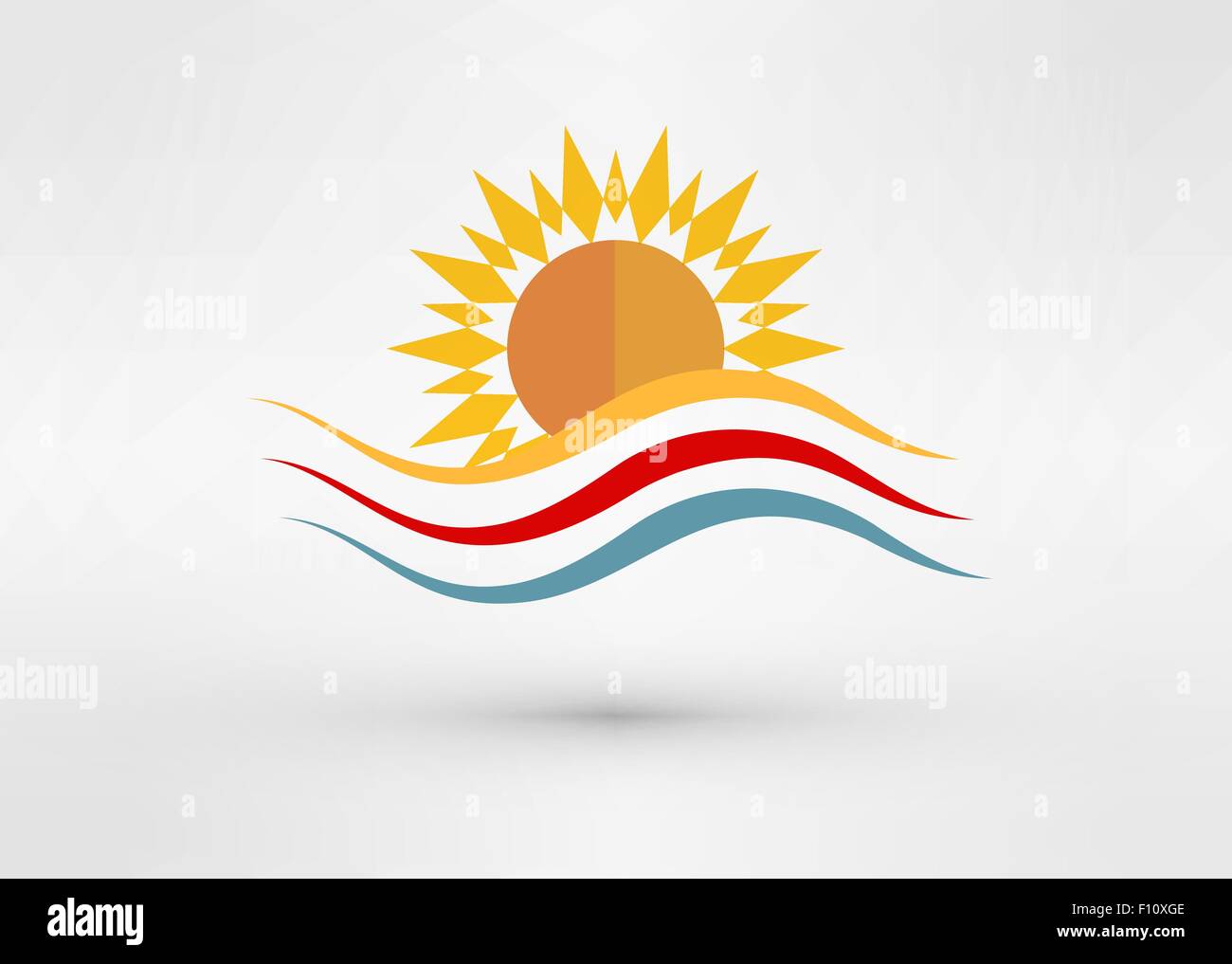 Sun Energy Logo eps modello 10 illustrazione vettoriale Illustrazione Vettoriale