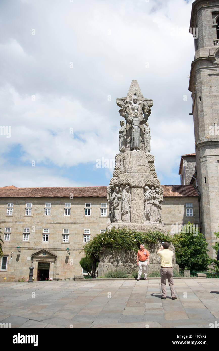 Chiesa e Monastero di San Francisco a Santiago de Compostela Foto Stock