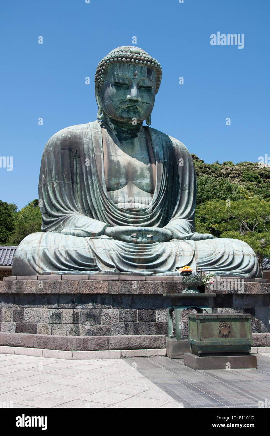 Kōtoku-in è un tempio buddista del Jōdo shū-setta nella città di Kamakura nella Prefettura di Kanagawa, Giappone. Foto Stock