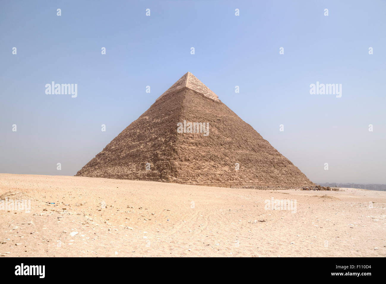 Piramide di Khafre, Giza, Cairo, Egitto, Africa Foto Stock