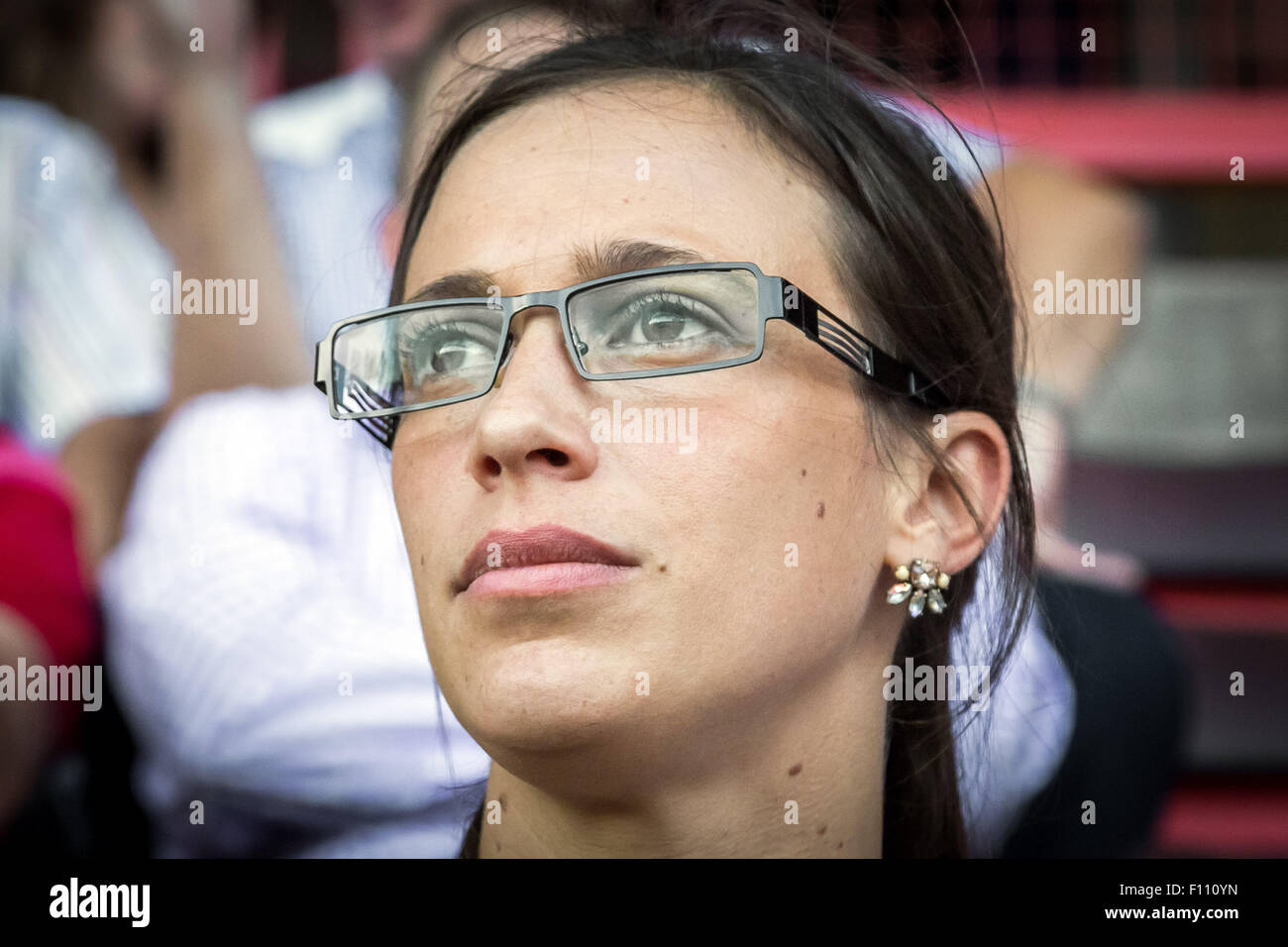 Katrien Meire Charlton Athletic CEO presso la Valley Stadium nel sud est di Londra. Foto Stock