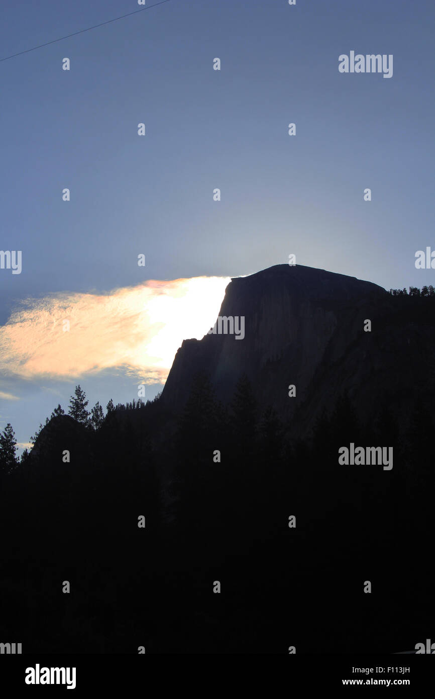 Halfdome al tramonto brian mcguire Foto Stock