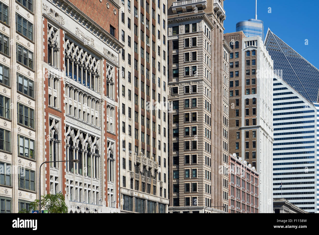 Skyline di Chicago Foto Stock
