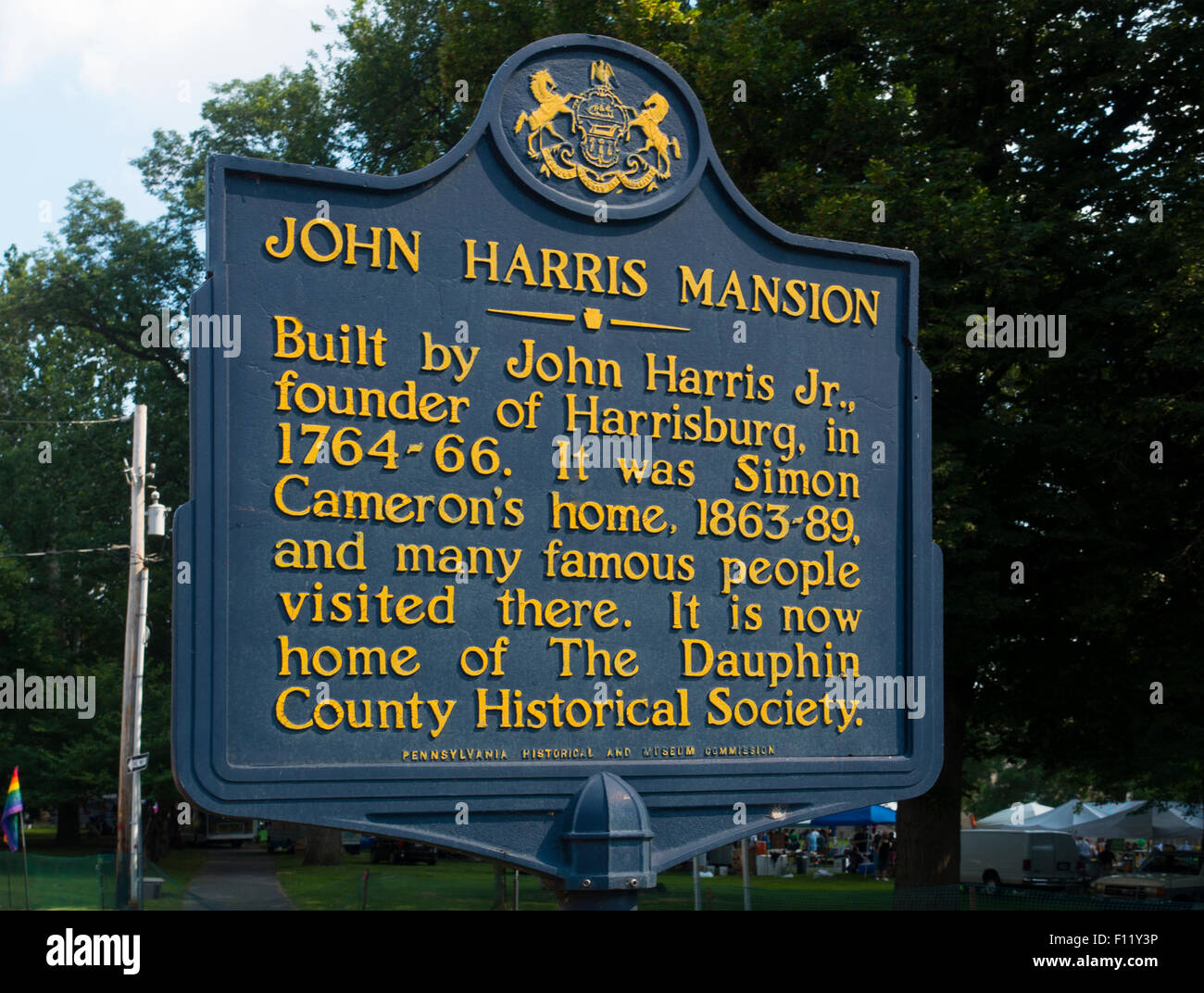 John Harris mansion Pennsylvania PA Harrisburg Foto Stock