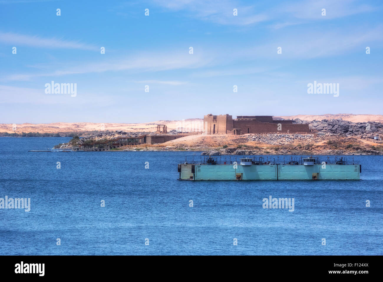 Lago Nasser, Aswan Alta Diga, Beit el-Wali Tempio nuovo Kalabsha, Egitto, Africa Foto Stock