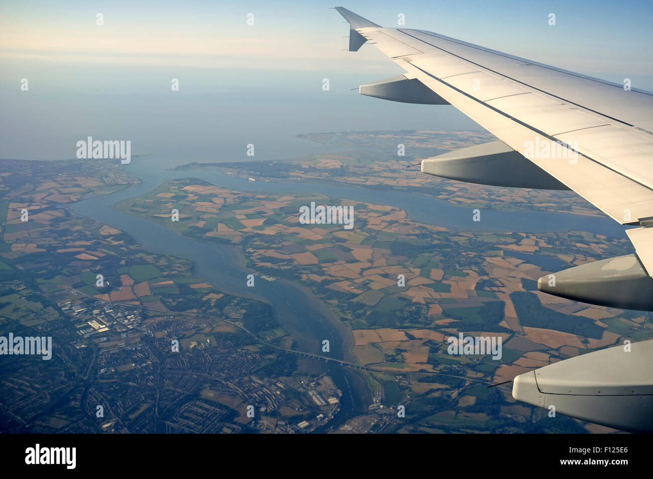 Germanwings Airbus A319 su Ipswich Suffolk REGNO UNITO Foto Stock